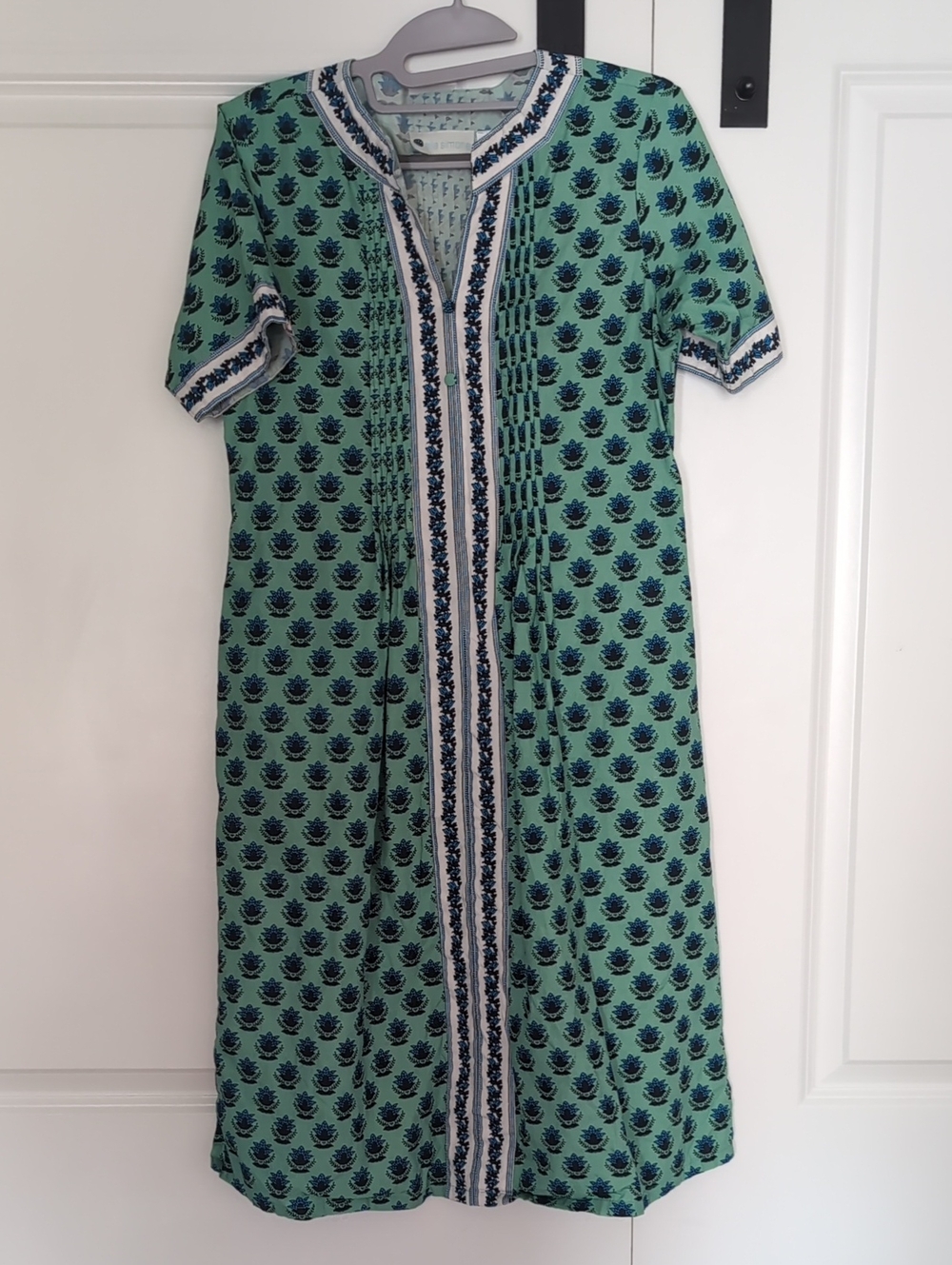 Ella Simone 6 Patterned Short-Sleeve Women's Dress 100% Cotton India